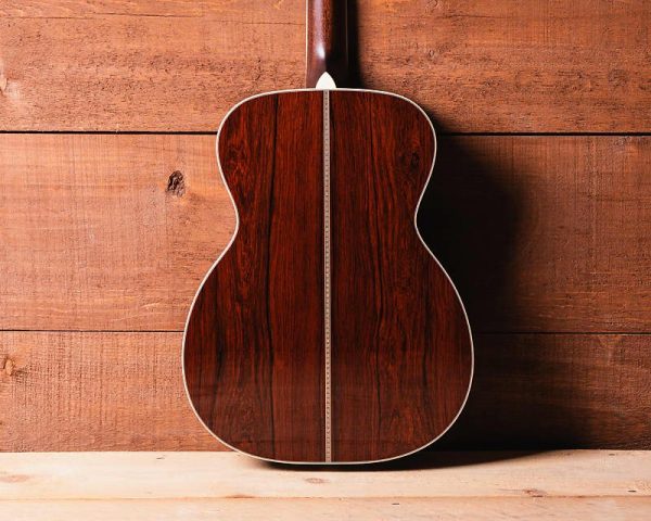 Bourgeois Large Soundhole OM Torrified Adirondack/Madagascar Rosewood - Back Detail