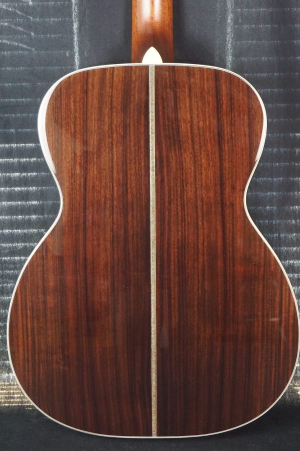 Bourgeois OM Touchstone Vintage /TS w/Sitka Spruce Top & Indian Rosewood Back / Sides - Back Body