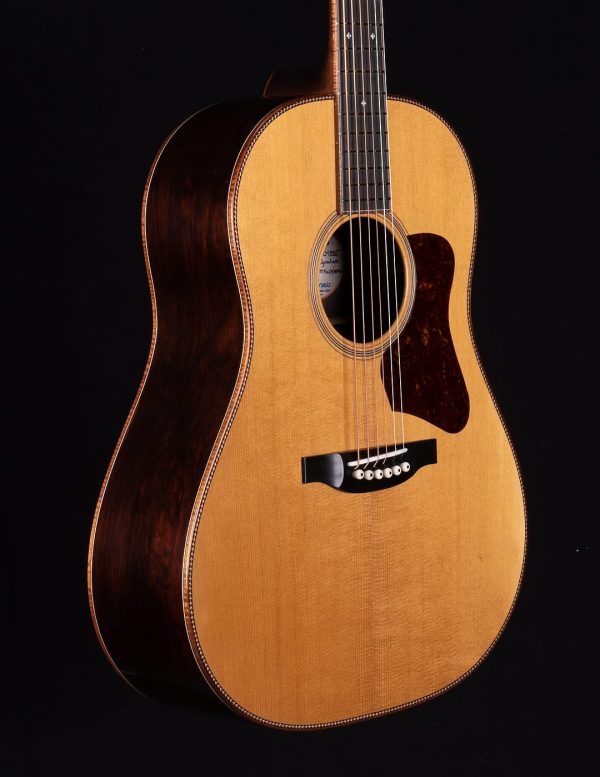 Bourgeois Slope D DB Signature Dreadnaught Torrified Adirondack / Madagascar Rosewood - Front Angle 2