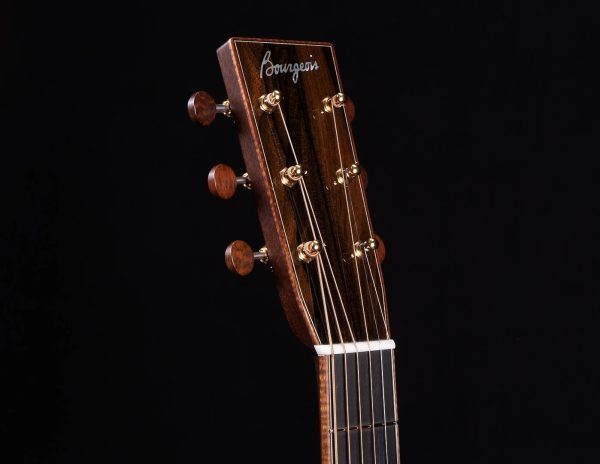 Bourgeois Slope D DB Signature Dreadnaught Torrified Adirondack / Madagascar Rosewood - Head Front