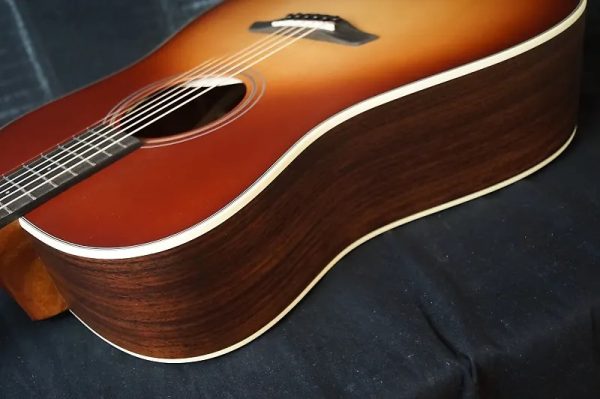 Furch Green Series Dreadnaught D-SR Sunburst Sitka Spruce Indian Rosewood - Side Angle 3